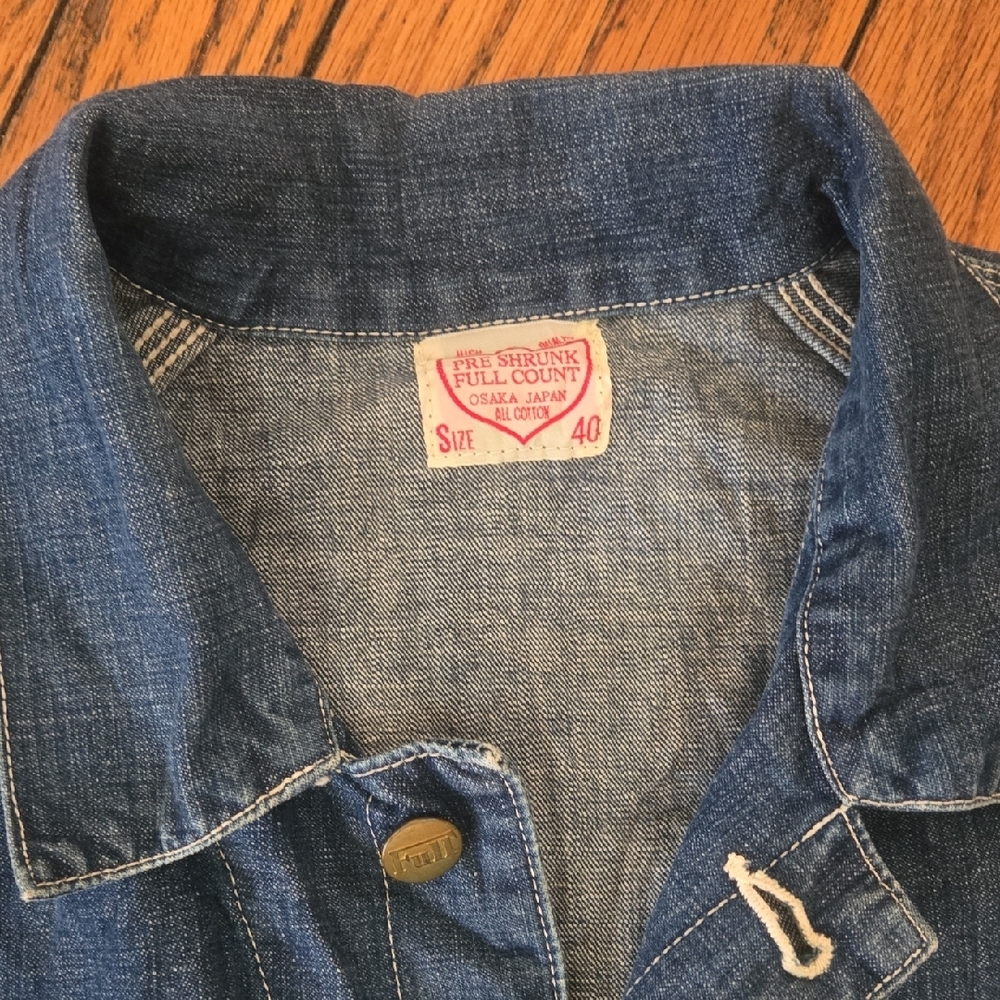 Vintage Pre Shrunk Full Count Blue Denim Jumpsuit - Picture 3 of 13